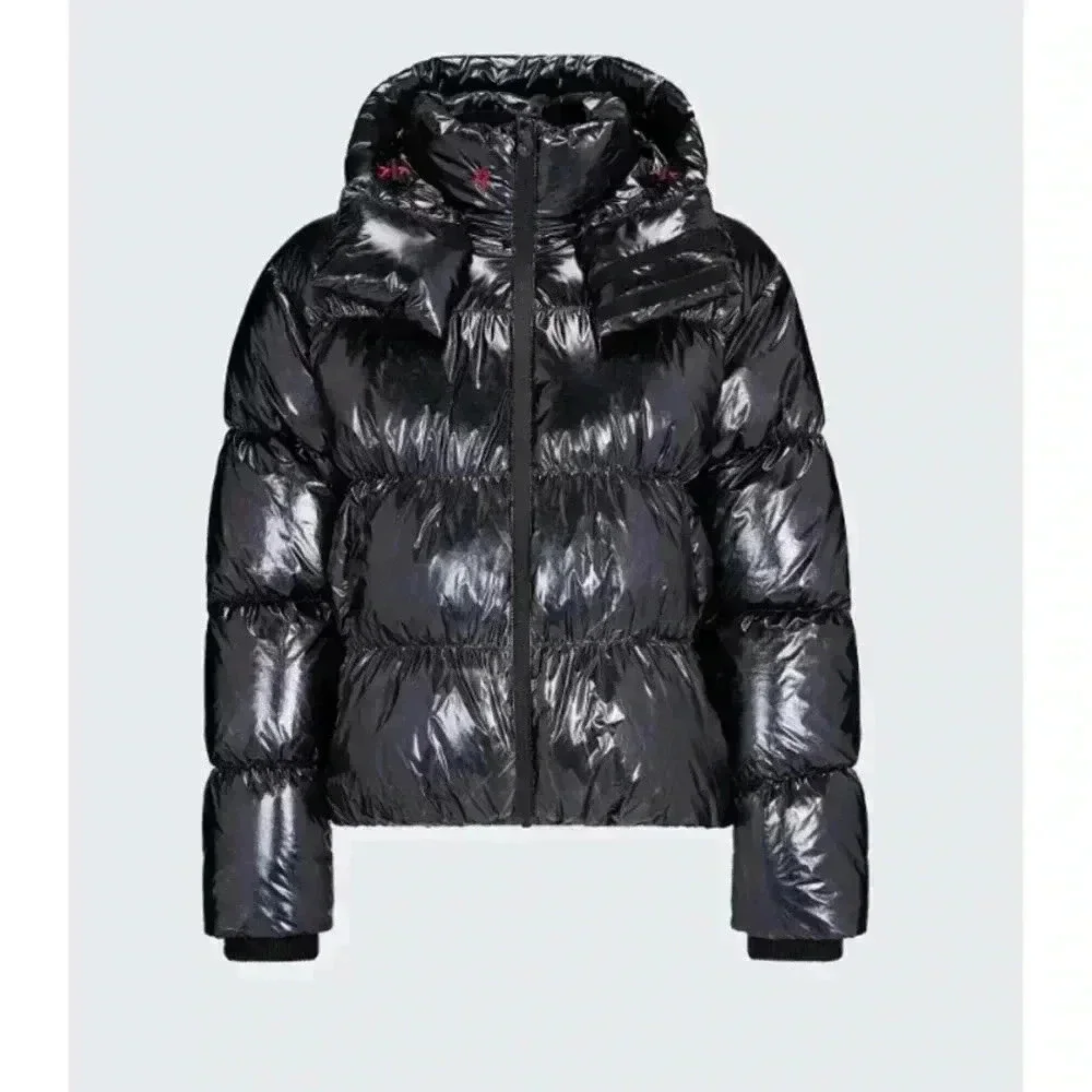 Perfect Moment Metallic January Down Jacket Black Cire NWT NEW! - Picture 8 of 13